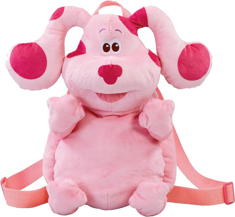Blue's Clues Blue &amp; Magenta Plush Dog Backpack Set Animated Character Kids Show