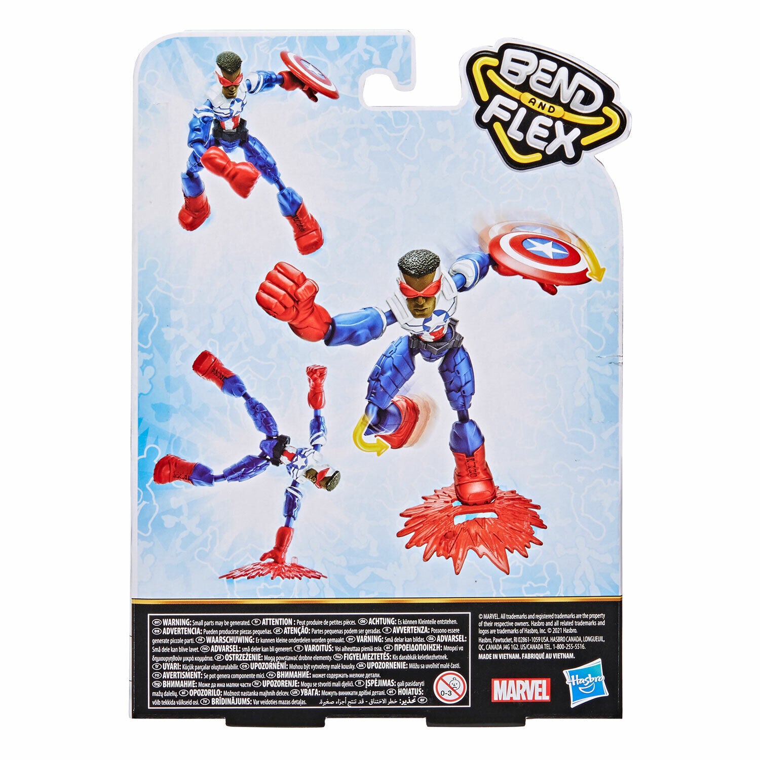 Marvel Avengers Bend and Flex Captain America (Falcon) 6-Inch Action Figure- New