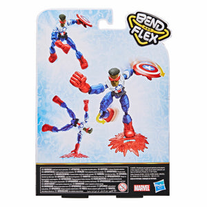 Marvel Avengers Bend and Flex Captain America (Falcon) 6-Inch Action Figure- New