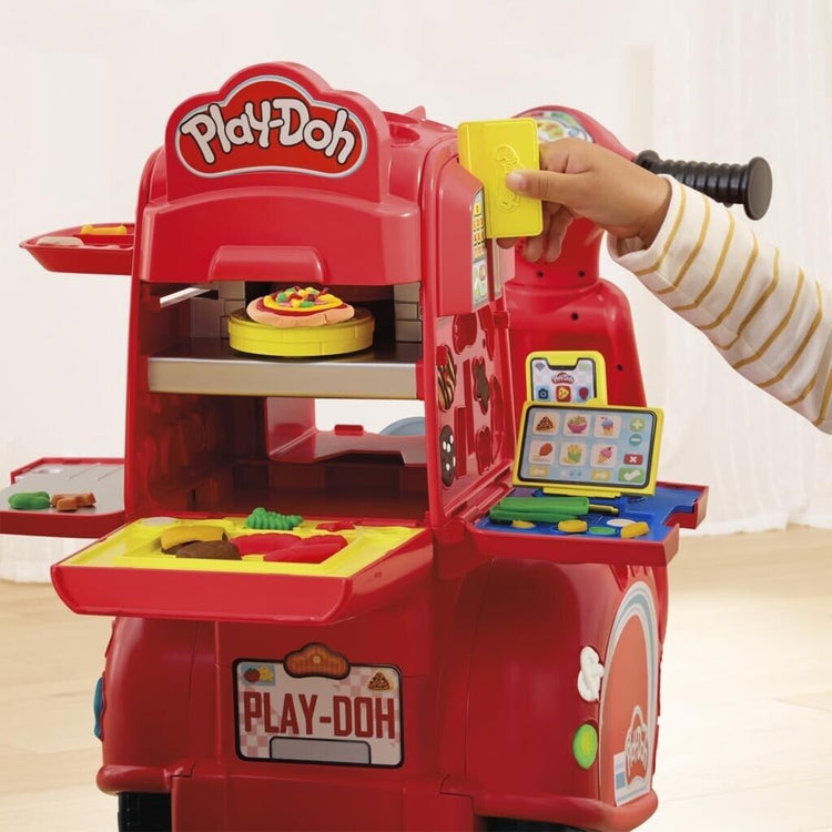 Play Doh Pizza Delivery Scooter Playset Large Ride On Play Food Preschool Toy