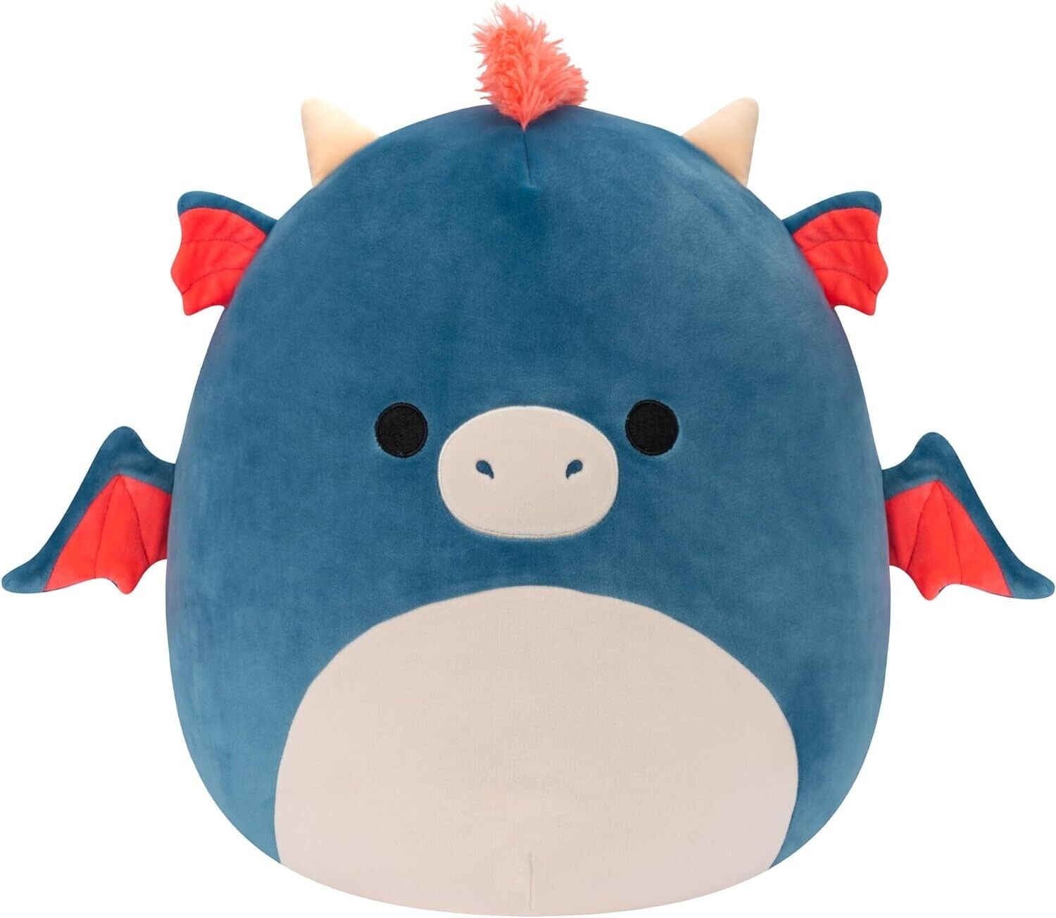 Squishmallows SQCR04221 20" Carin The Blue and Orange Dragon, Black