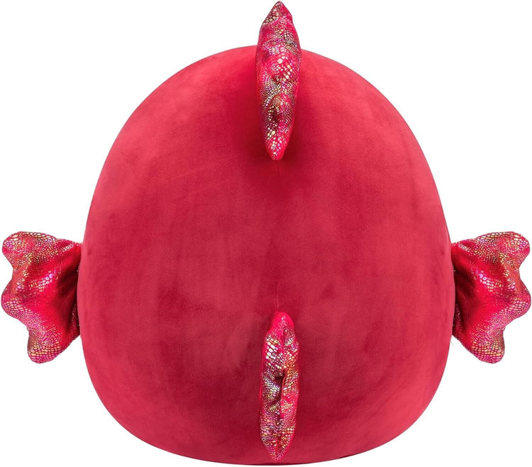 Squishmallows SQCR05481 16-Inch-Barella The Raspberry Beta Fish, Multicolour