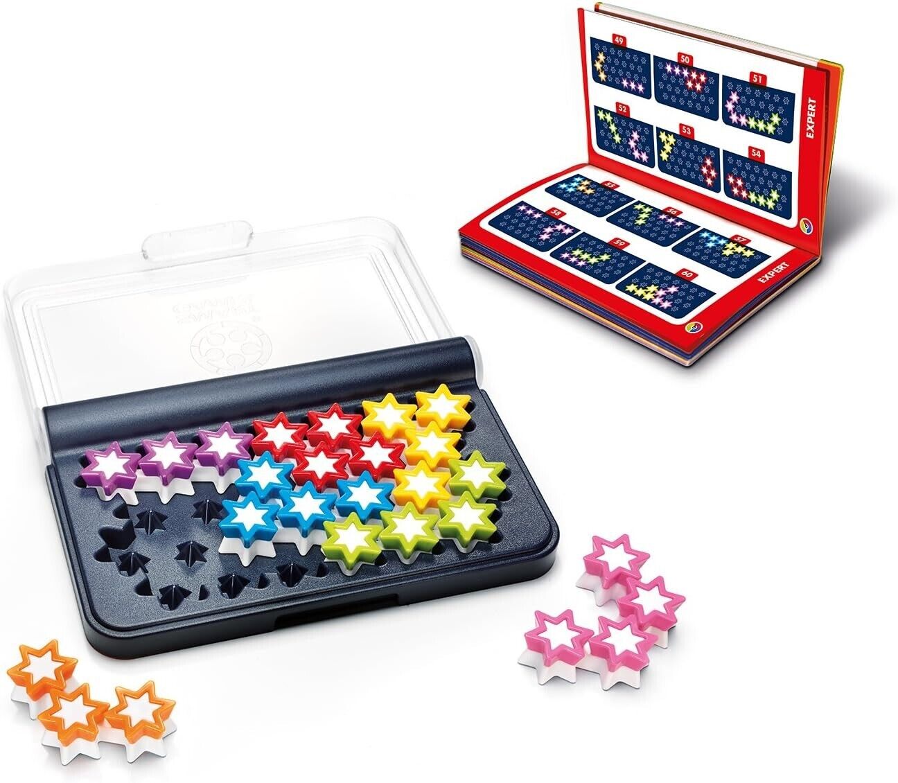 Smart Games - IQ Stars, Puzzle Game with 120 Challenges, 8+ Years