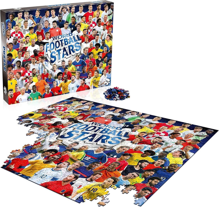 Winning Moves World Football Stars 1000 Piece Jigsaw Puzzle Game, Piece together