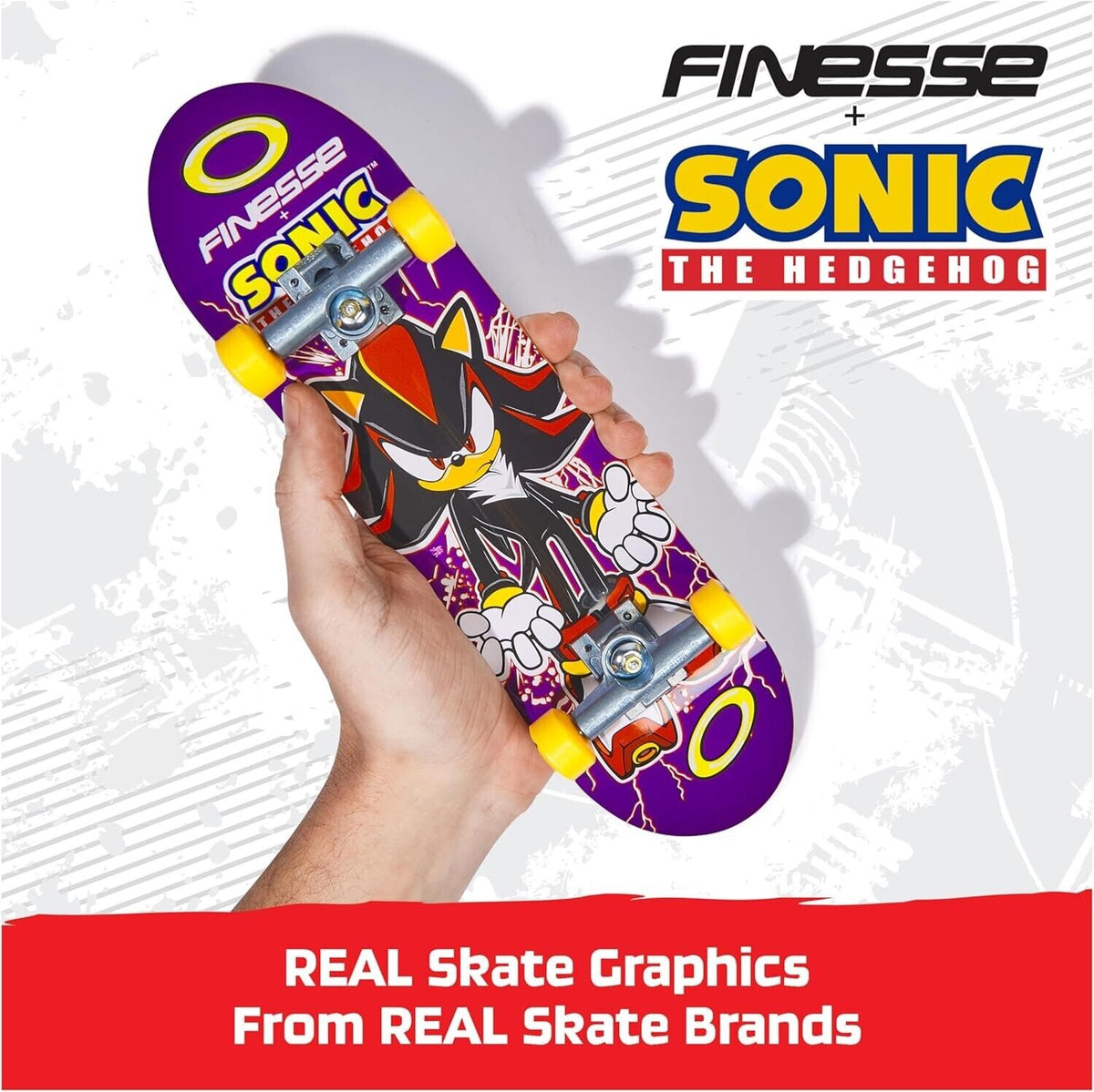 Handboard Tech Deck Finesse Sonic Handboard – Authentic Mini Skateboard