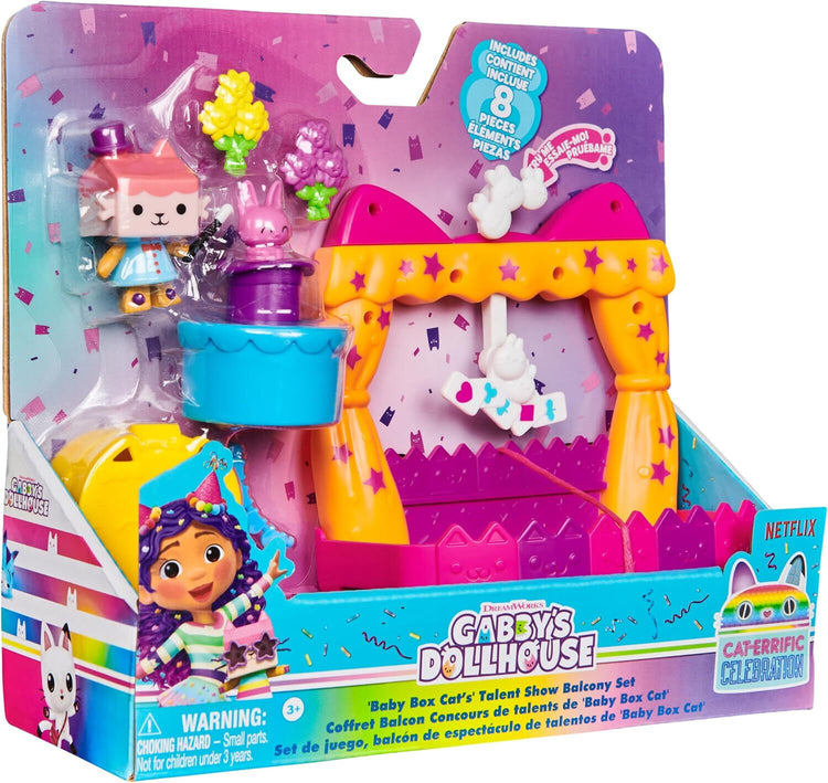 Gabby's Dollhouse - 'Baby Box Cat's' Talent Show Balcony Set, new for 2024 must