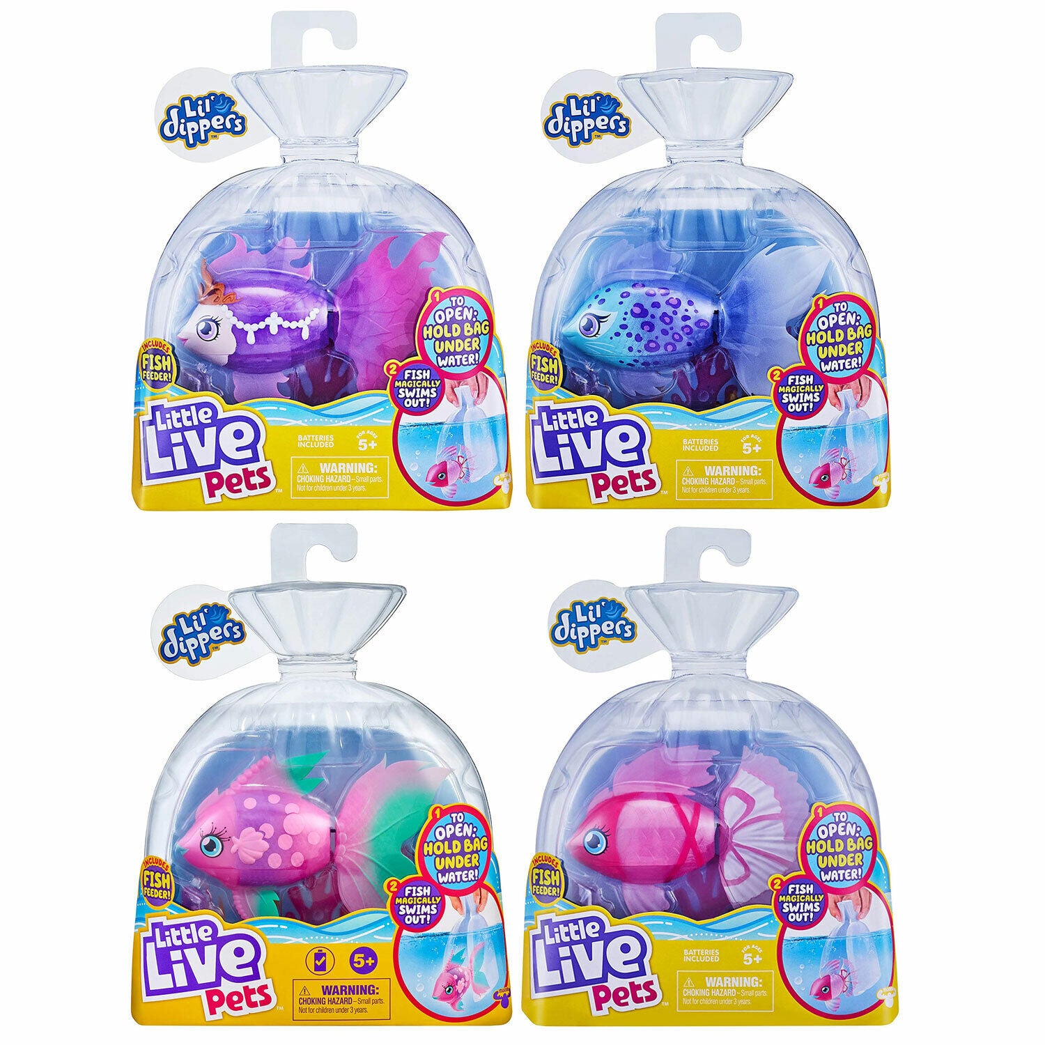 Pick Your Fave Little Live Pets Lil' Dippers - Interactive Toy Fish