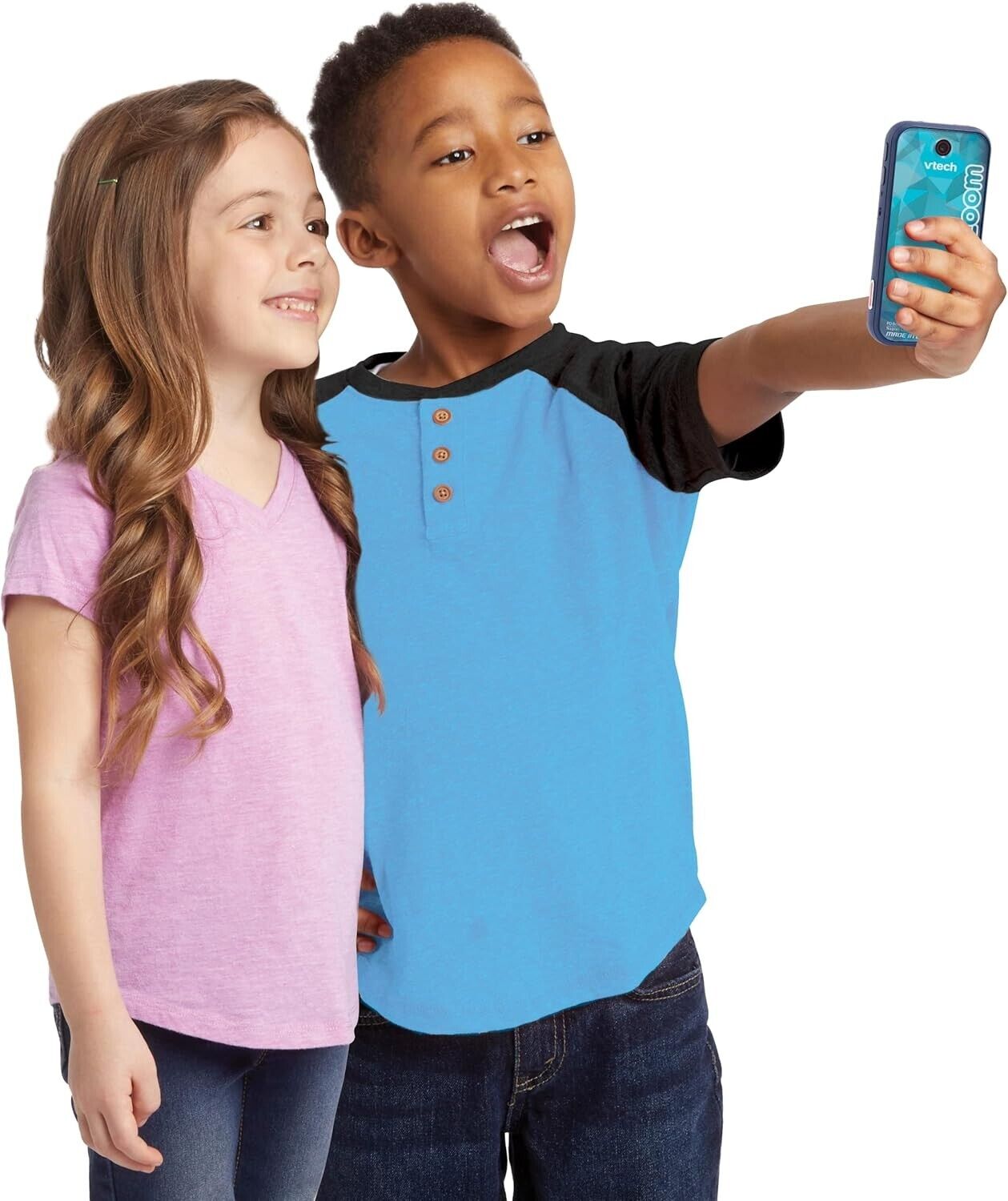 VTech KidiZoom Snap Touch Blue, Device for Kids with 5MP Camera, Games & Apps, T