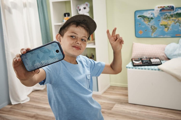 VTech KidiZoom Snap Touch Blue, Device for Kids with 5MP Camera, Games & Apps, T