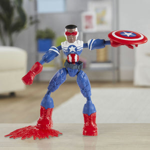 Marvel Avengers Bend and Flex Captain America (Falcon) 6-Inch Action Figure- New