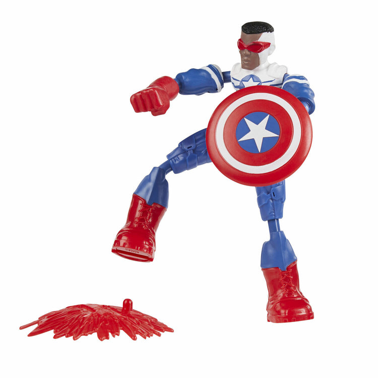Marvel Avengers Bend and Flex Captain America (Falcon) 6-Inch Action Figure- New