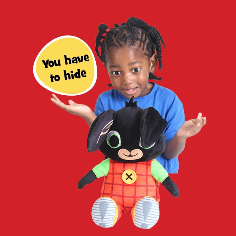 Bing, Peek-A-Boo, Talking Teddy Bear. Cute, Interactive Rabbit, Sensory Toy