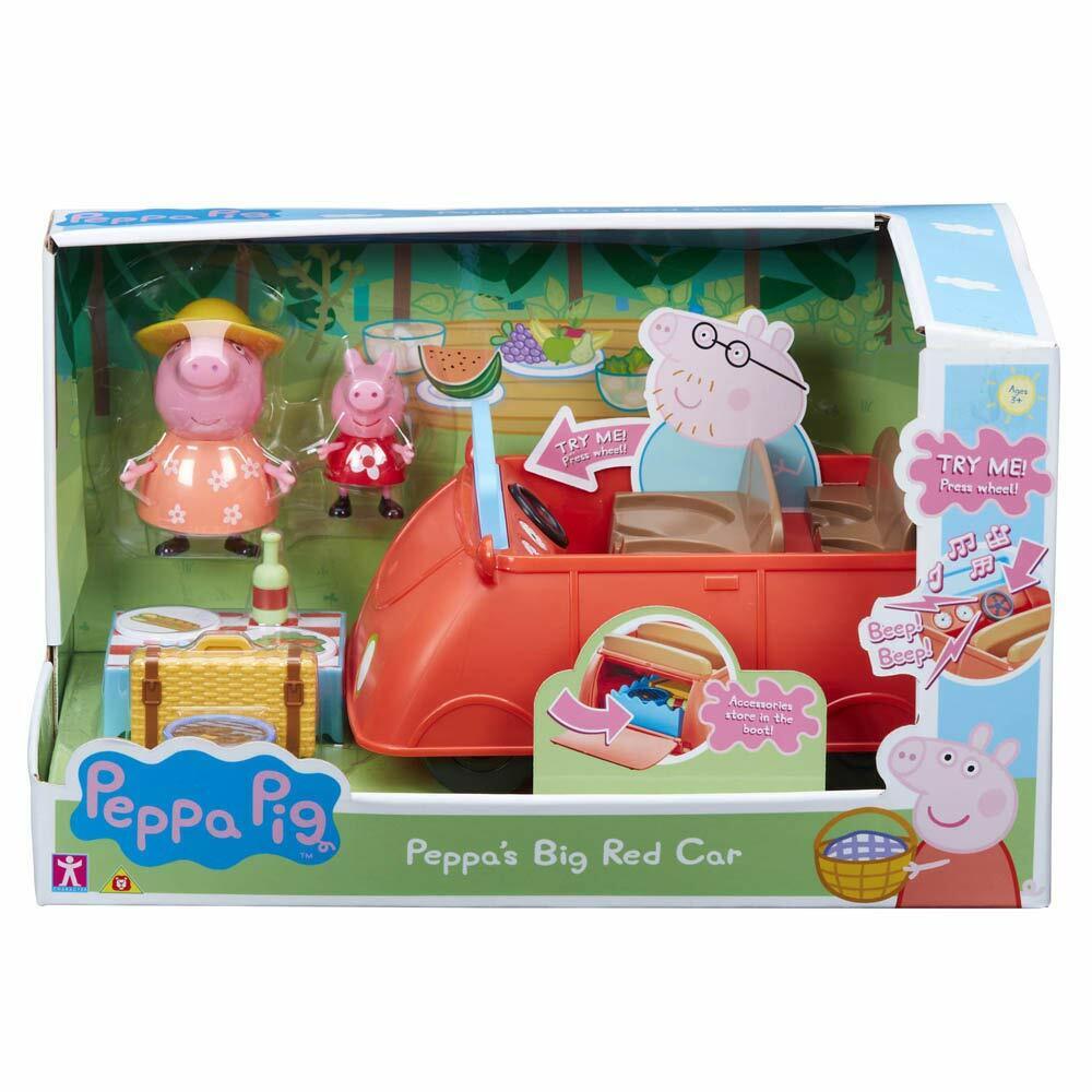 New Peppa Pig Big Red Car w/ Sound FX - Perfect for Kids!*