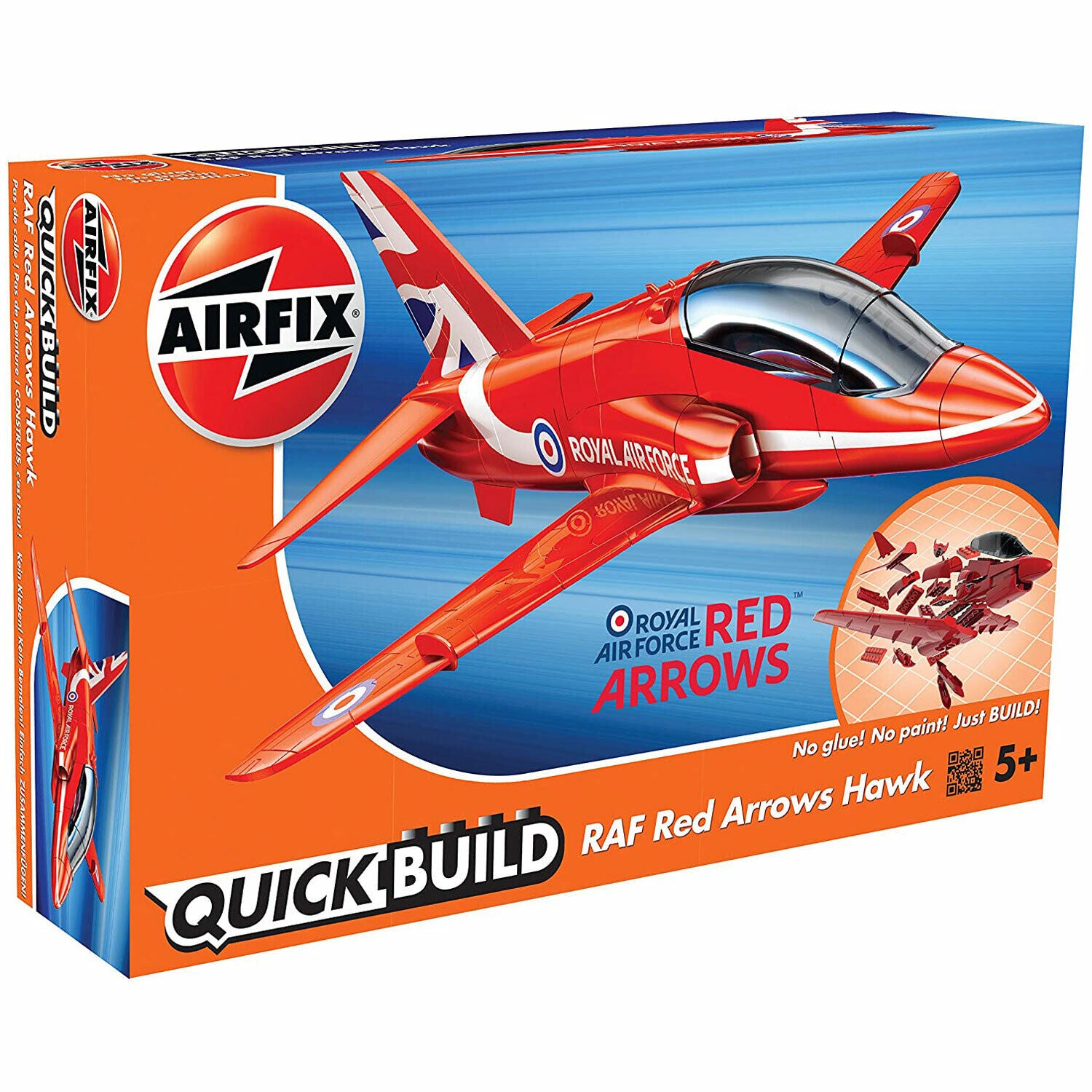Airfix Quick Build Kit - RAF Red Arrows Hawk - NEW!