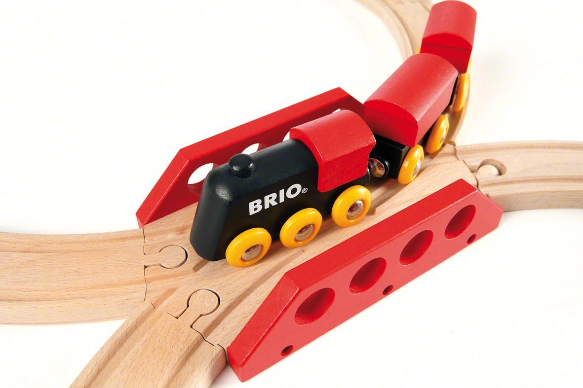 BRIO Classic Figure of 8 Wooden Railway Train Set - Toddler Toys for Kids 2 Years Up