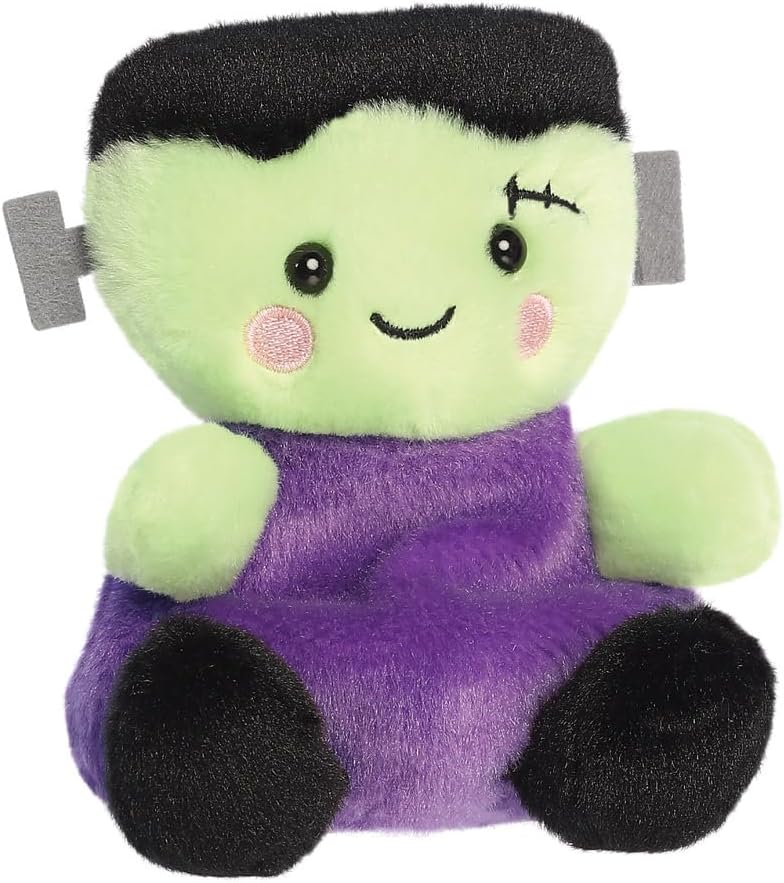 Aurora, 13562, Palm Pals Bolts Frankenstein 5In, Soft Toy, Purple & Green