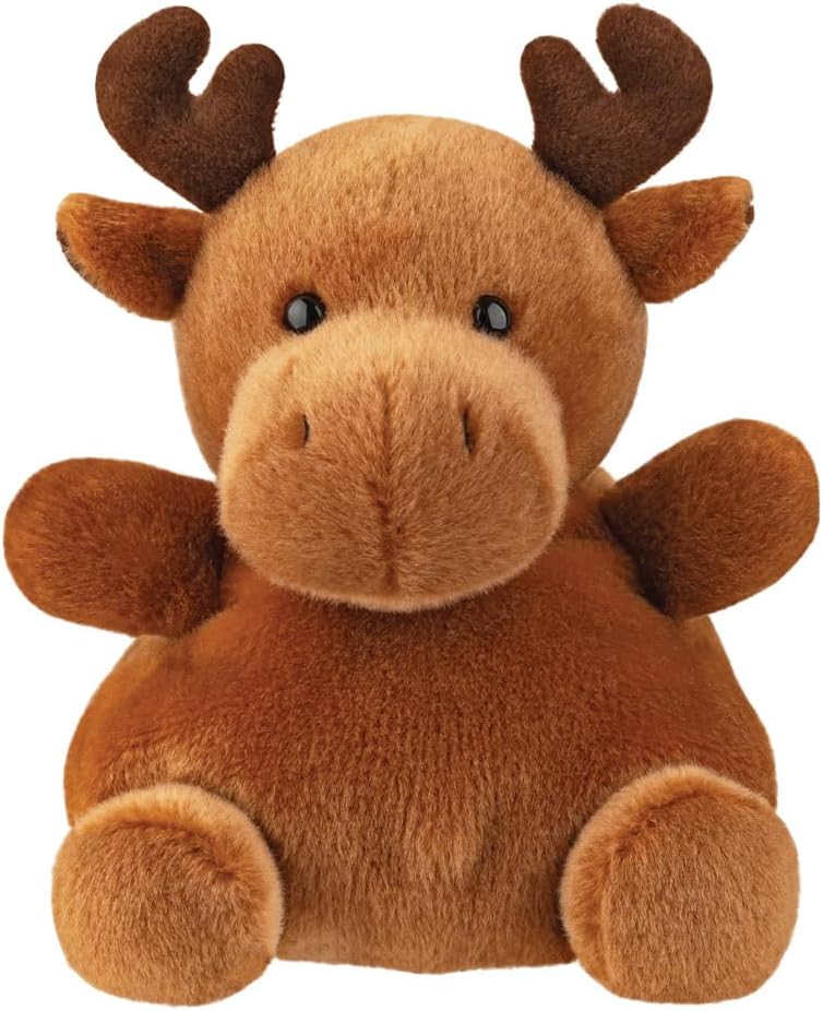Aurora, 61642, Palm Pals Cinnamon Reindeer 8In, Soft Toy, Brown
