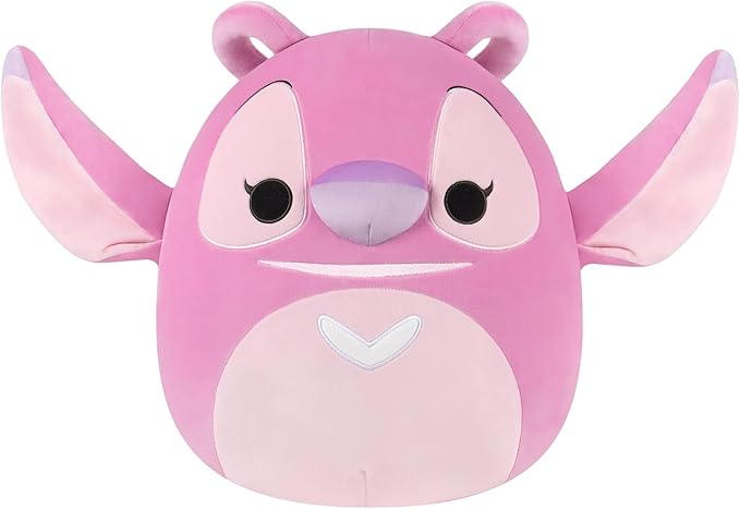 Squishmallows Original Disney 10-Inch Angel Plush - Official Disney Stitch, Pink