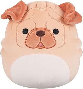Squishmallows Original 7.5-Inch Morton the Brown Shar Pei