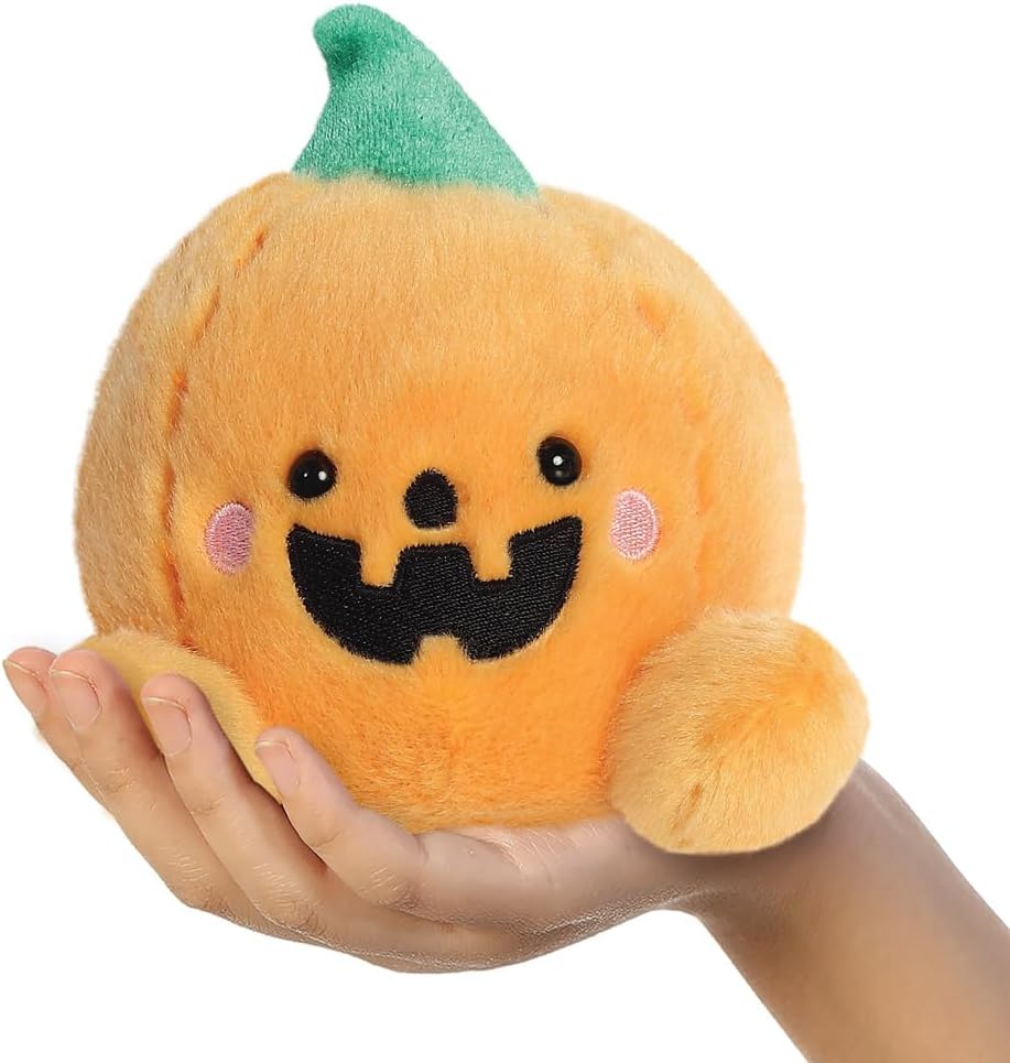 Aurora, 13553, Palm Pals Carver Jack O'Lantern 5In, Soft Toy, Orange