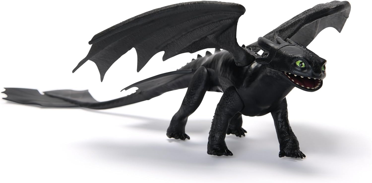 Dreamworks Dragons, How to Train Your Dragon, Toothless 23 cm Dragon Action Figure, Kids Toys for Boys Ages 4 and up