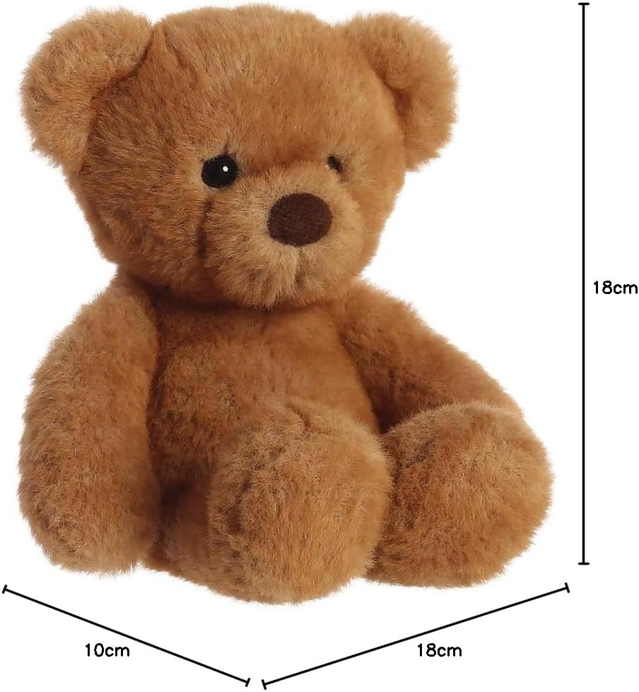 Aurora, Archie Teddy Bear 10 Inches, 01779, Brown, Soft Toy for Children