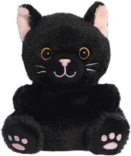 Aurora, 13551, Palm Pals Twilight Black Cat 5In, Soft Toy, Black