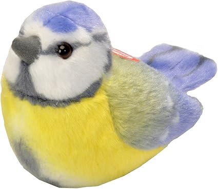 Wild Republic 19483 13-16 cm Blue Tit with Real Bird Calls Plush Toy