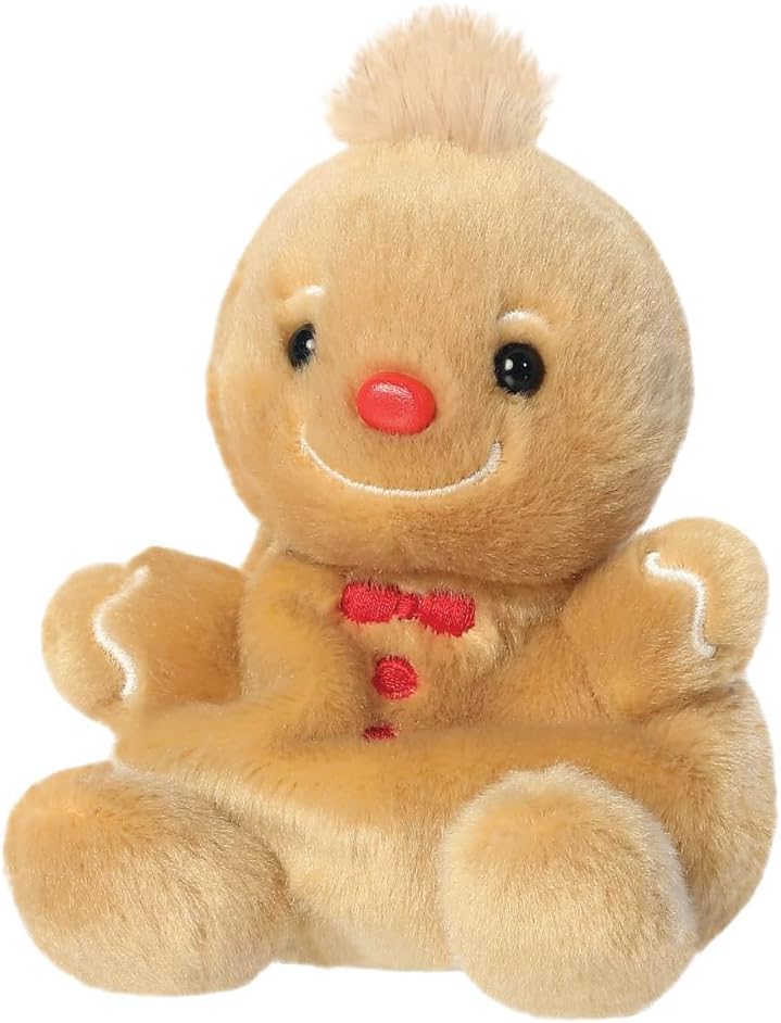Aurora, 99408, Palm Pals Gino Gingerbread Man 5In, Soft Toy, Brown