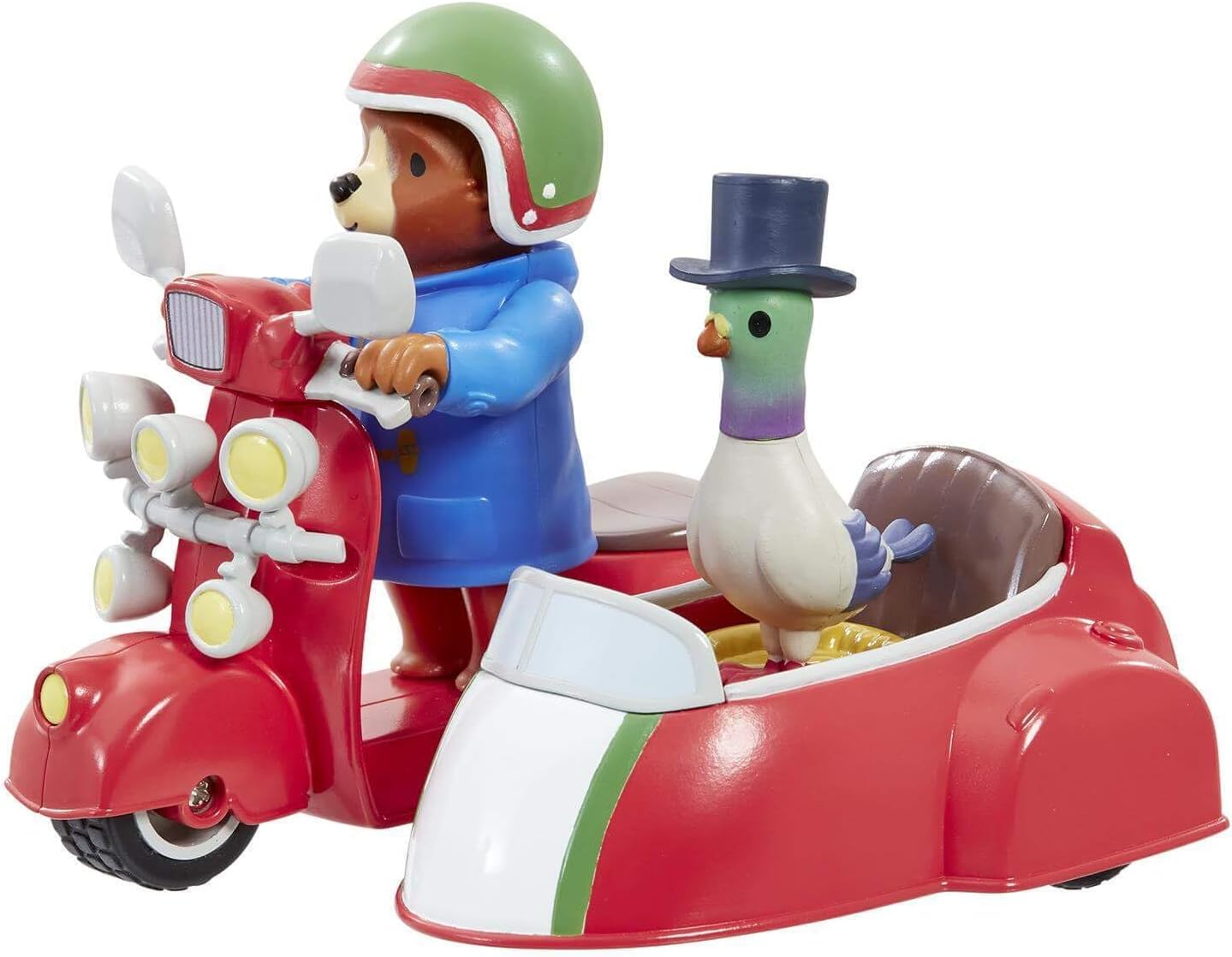Rainbow Designs Paddington Bear Playset - Paddington Bear's Bike and Side Car from Award-Winning TV Series with Movable Wheels for Adventurous Explorations