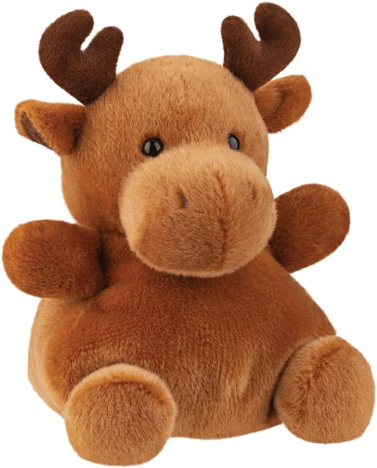 Aurora, 61642, Palm Pals Cinnamon Reindeer 8In, Soft Toy, Brown
