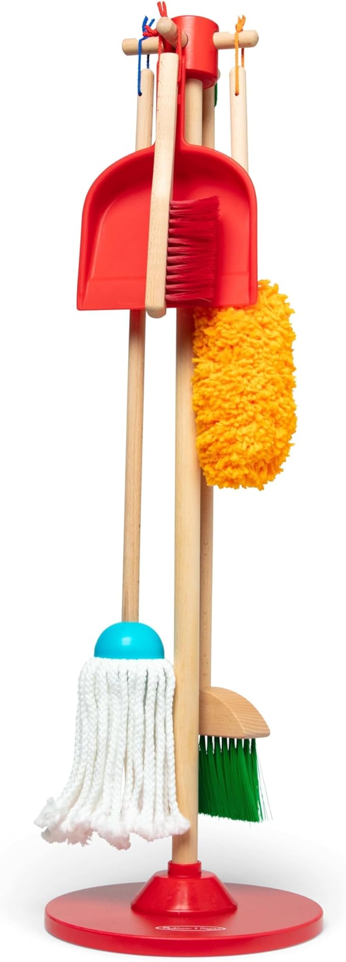 Melissa & Doug, Let’s Play House! Dust! Sweep! Mop! Pretend Play Toy Set for Kids | Cleaning Wooden Toys for Children | 3+ | Gift for Boy or Girl