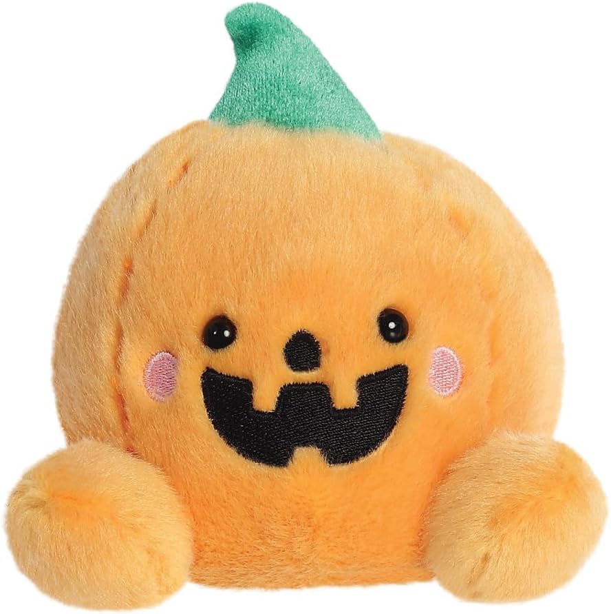 Aurora, 13553, Palm Pals Carver Jack O'Lantern 5In, Soft Toy, Orange