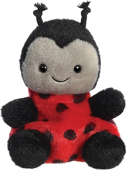 Aurora, Red & Black, 82059, Palm Pals Spots Ladybird 5In, Soft Toy