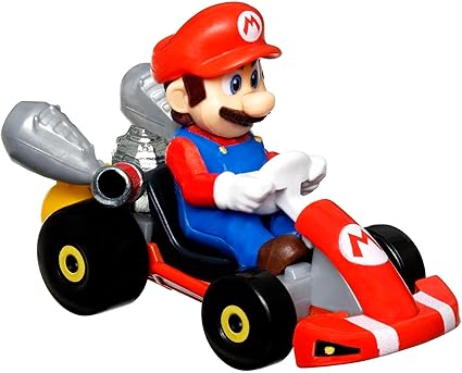 Hot Wheels Mario Kart Collection of 1:64 Scale Die-Cast Replica Vehicles, Toy Collectibles, GBG26