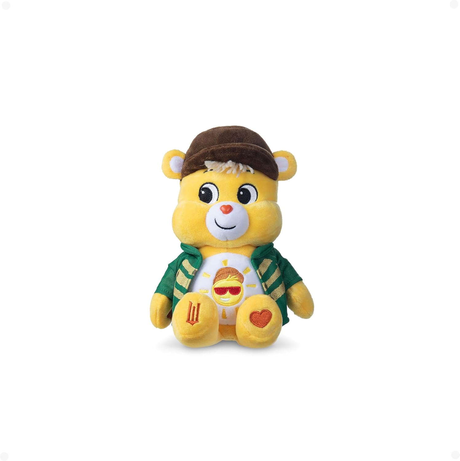 Basic Fun Care Bears x Wicked 22cm Plush – Funshine Bear as the Scarecrow – Collectible Soft Toy from the Care Bears x Wicked Collaboration