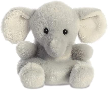 Aurora, 33476, Palm Pals Stomps Elephant, 5In, Soft Toy, Grey