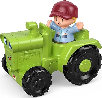 Fisher-Price Little People Vehicle and Figure - Farmer and Green Tractor