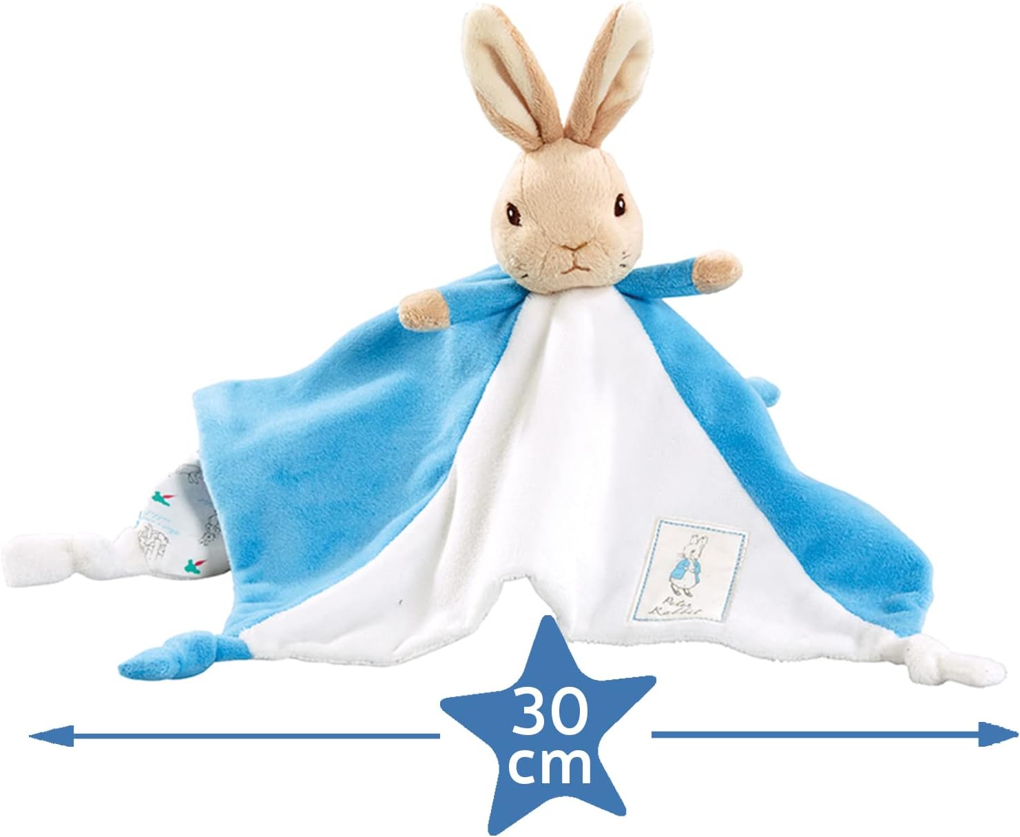 Official Peter Rabbit Comfort Blanket - Beatrix Potter Soft Toy for Babies and Toddlers