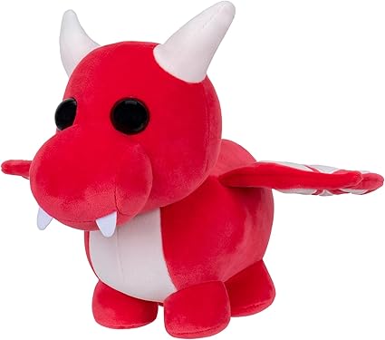 Adopt Me! Collector Plush - Dragon - Series 4 - Legendary In-Game Stylization Plush - Exclusive Virtual Item Code Included - Toys for Kids Featuring Your Favourite Pet, Ages 6+