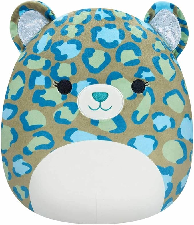 Squishmallows SQCR04131 12", Enos-Dark Green Leopard