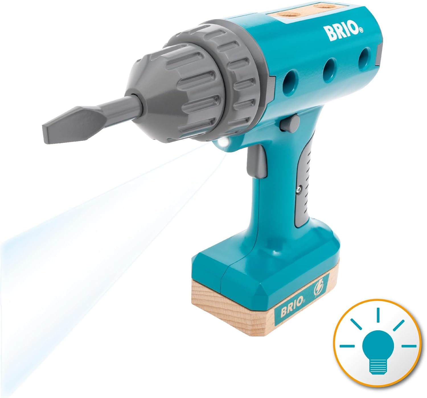 BRIO Builder Screwdriver Power Tool - Building and Construction Toys for Kids Age 3 Years Up