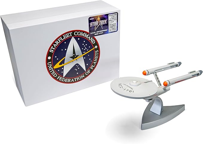 Corgi Diecast Spaceships - CC96610 Star Trek - USS Enterprise NCC-1701 (The Original Series) - Spaceship Toy Model, Collectible Space Toys for Adults & Kids, Rocket Ship Sci Fi Gifts