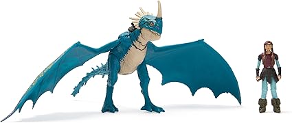 Dreamworks Dragons, How to Train Your Dragon, Deadly Nadder & Astrid, Viking Duo Action Figures, Kids Toys for Boys Ages 4 and up