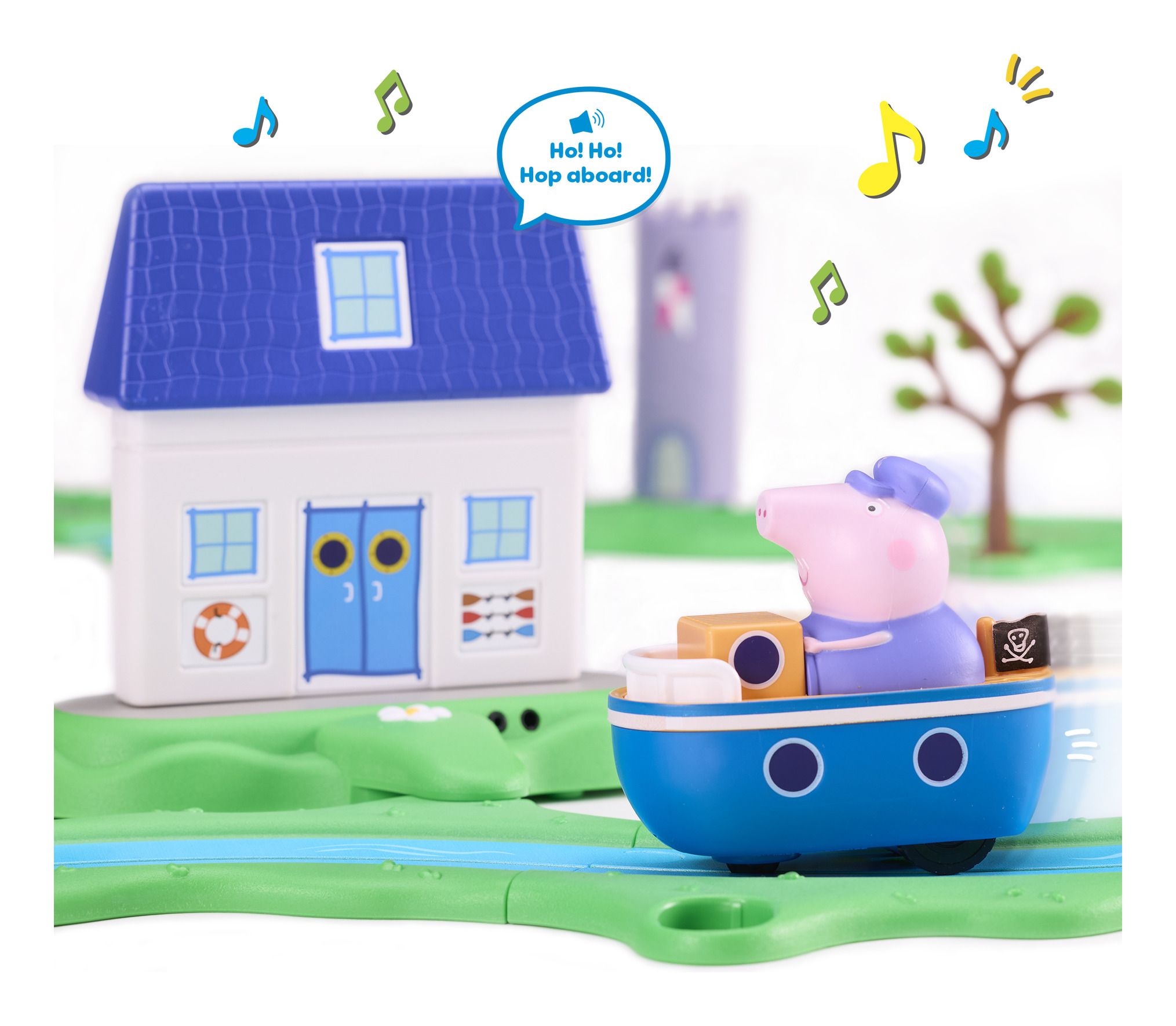 Peppa Pig Whizz Around Bobbing Along Boat Set