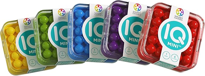 SmartGames - IQ Mini, Create Your Own Challenges, Compact Puzzle Game, 6+ Years
