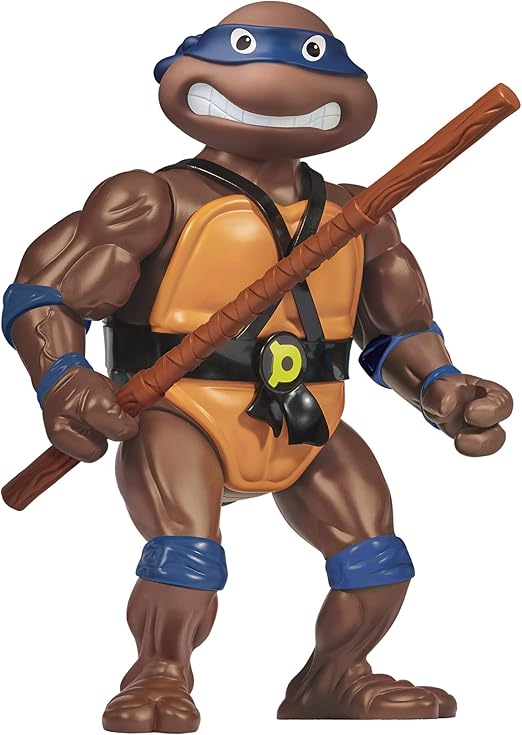 TEENAGE MUTANT NINJA TURTLES CLASSIC GIANT 12-INCH SCALE FIGURE- DONTATELLO. INSPIRED BY ORIGINAL 1988 TV SHOW. GREAT COLLECTORS ITEM FOR KIDS 4 YEARS AND OVER