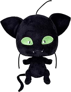 Miraculous Kwami Plagg Plush Toy From Tales Of Ladybug And Cat Noir | 15cm Plagg Soft Toy | Super Soft And Cuddly Toys Bring Their Favourite TV Show To Life | Bandai