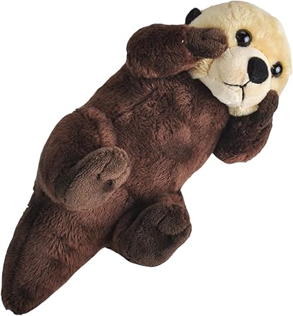 Wild Republic Wild Calls Sea Otter, Authentic Animal Sound, Stuffed Animal, 8 Inches, Gift for Kids, Plush Toy, Fill is Spun Recycled Water Bottles