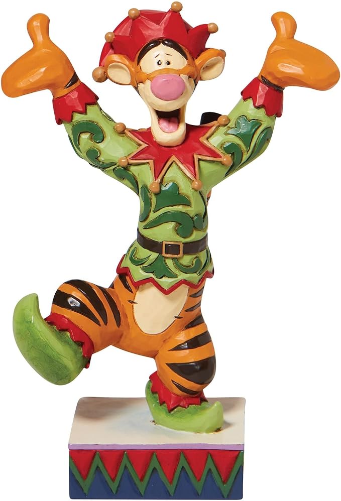 Disney Traditions Christmas Tigger Figurine 12cm Multicoloured 6008983